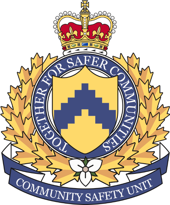The crest of the Community Safety Unit.