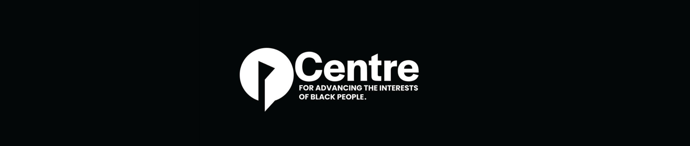 A black background with the text "Centre for Advancing the Interests of Black People" and the logo.